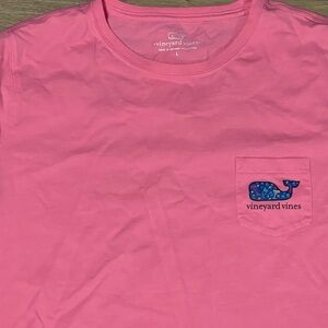Vineyard Vines Kids T-Shirt in Bright Pink with Whale Logo